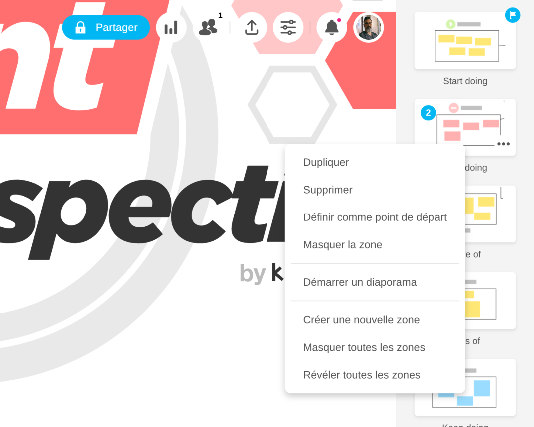 Zone dans Board - Klaxoon
